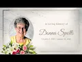 Donna Spotts Memorial Service