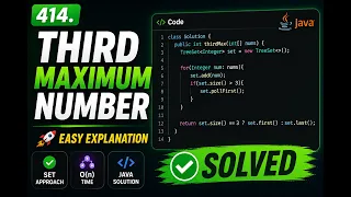 LeetCode 414 Third Maximum Number Java Solution Explained