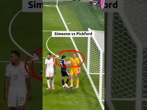 Simeone vs Pickford #football #soccer #argentina  #viralshorts