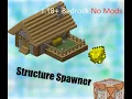 How to spawn custom structures using items or mobs Minecraft Bedrock Tutorial 1 18