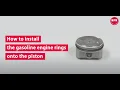 NPR How to install the piston rings for Gas Engine English