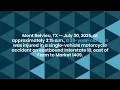 Man Injured in Motorcycle Accident on I-10 in Chambers County TX