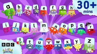 Letter Names and Their Sounds | Learn to Read and Spell for Kids Compilation | Alphablocks