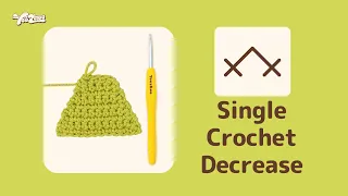 How to decrease in single crochet sc dec Easy Crochet Tutorial