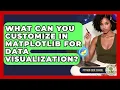 What Can You Customize In Matplotlib For Data Visualization - Python Code School