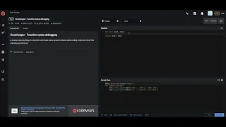 codewars python Grasshopper Function syntax debugging
