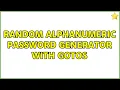 Random alphanumeric password generator with GOTOs 9 Solutions