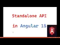 Standalone API in Routes in StandAlone Angular application