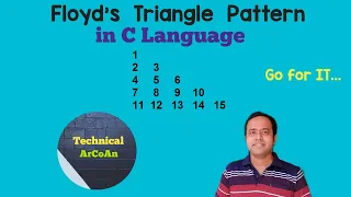 Floyd s Triangle Pattern in C Language Pattern Problem in C C Language