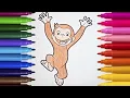 Coloring Curious George Coloring for kids and toddlers