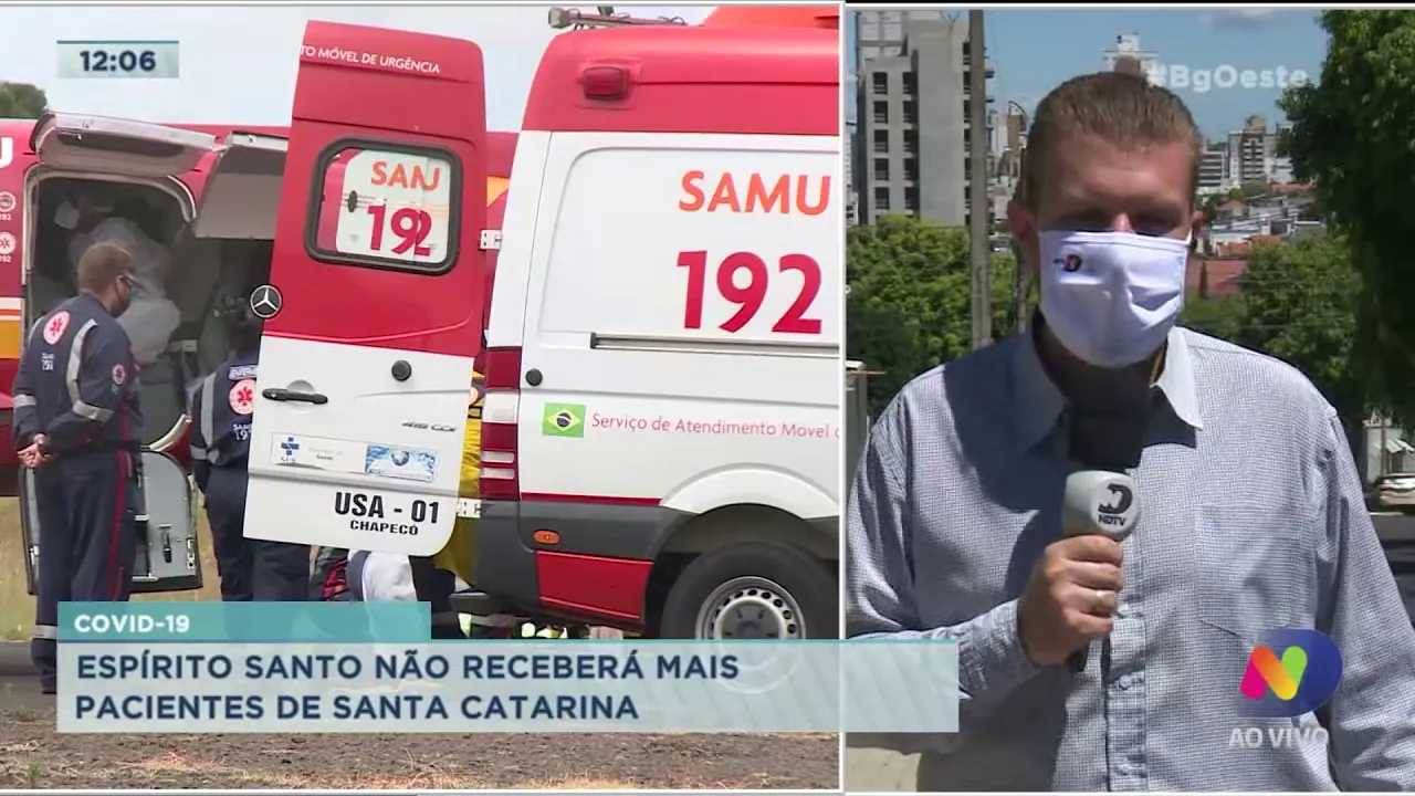 Transferências suspensas: Espírito Santo não receberá mais pacientes de Santa Catarina