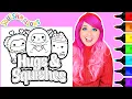 Coloring Squishmallows Valentine s Day Coloring Page Ohuhu Art Markers
