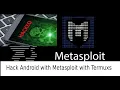 How to use Metasploit to Android Phone Hacking penetration testing Termux tips