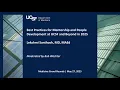Best Practices for Mentorship and People Development at UCSF and Beyond in 2025