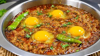 قیمہ اس طرح بنائیں گے توکھانےوالےکہیں گے کہ کیاجادو ہےآپ کہ ہاتھ میں💯 Delicious Anda Keema Recipe 