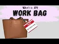 What s in my WORK BAG as an HR DIRECTOR