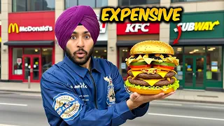 I Tried Most Expensive Fast Food Of Every Brand! 😱 - Mehnge Food First Time Try Kre🤯 - Being Sardar