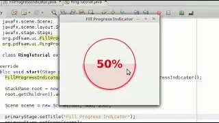 JavaFX Circular Progress Indicator Fill Progress Indicator