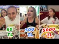 50 TL VS 500 TL VS 5000 TL ILE BIR GUN GECIRMEK