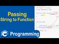 Passing String to Function in C