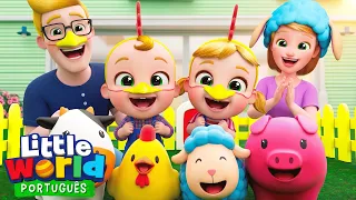 Seu McDonald tinha uma fazenda 🐣 O Mundo de Nina e Nico | Little World Português