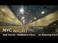 Manhattan Wall Street To Staten Island via Hugh Carey Tunnel Verrazzano Rainy Night Uber 4K NYC