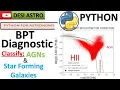 BPT Diagram Classify AGNs Star-forming galaxy Step-by-Step Tutorial In Python Astronomy