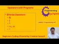 Bitwise Operators in C with Programs CS3251 - Programming in C Tamil 17