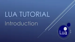 Lua Series Introduction