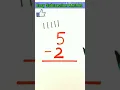 Easy Subtraction Method for kids Basic mathematics