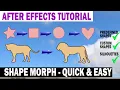 After Effects Shape Morph Tutorial - Quick Easy