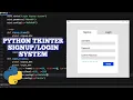 PYTHON Tkinter - Signup Login System