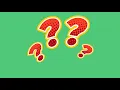 Free Green screen question mark animated