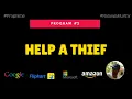 Help a Thief Nataraja Murthy Program Stay Safe and Code