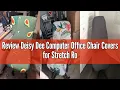 Review Deisy Dee Computer Office Chair Covers for Stretch Rotating Mid Back Chair Slipcovers Cover O