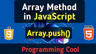 Array Push Method JavaScript Tutorial for Beginners