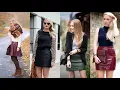 Download Lagu ✨ Stylish Leather Mini Skirt Outfits | From Street Style to Party Glam – Must-Have Looks 2025