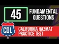 California CDL Hazmat Practice Test 2026 Commercial Driver s License Knowledge Exam Study Guide