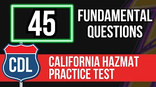 California CDL Hazmat Practice Test 2026 Commercial Driver s License Knowledge Exam Study Guide