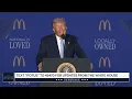 President Trump Delivers Remarks at McDonald's Impact Summit
