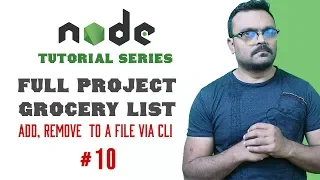 Node js project grocery list add remove records from file via cli Part 10 Node Tutorials