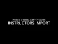 PHECC Digital Certificates Instructors Import Manual