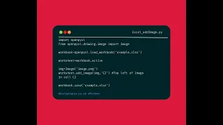 Python openpyxl - Add image to spreadsheet