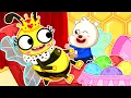 Lagu Bearee Fun \u0026 Learn | Bearee Saves the Queen Bee and Her Baby Eggs! | Pets Cartoon for Kids