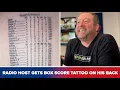 Radio host explains why he got a Texas Rangers World Series box score tattooed on his back