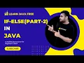 if else statement in java program in hindi urdu part-2
