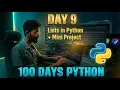 Day 9 - 100 Days of Python Challenge Starting My Coding Journey