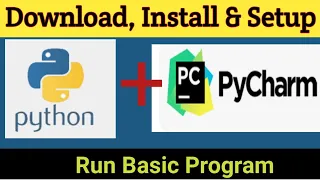 Download and Install Python and Pycharm IDE in windows Python Tutorial