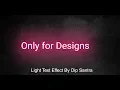 css Light Text Effects css Neon Light Text Effects css Tutorials
