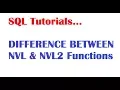 SQL Tutorial Difference Between NVL and NVL2 functions in sql